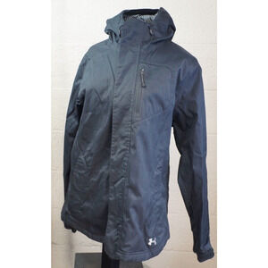 Under Armour Storm 2 Hooded Winter Jacket Cold Gear Infrared Navy Blue size M